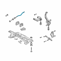 OEM 2002 Acura CL Rod, Right Front Radius Diagram - 51352-S3M-A01