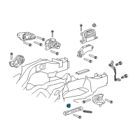 OEM Cadillac CT4 Converter Nut Diagram - 15032594