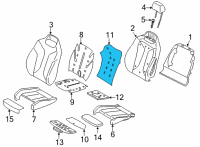 OEM BMW 840i HEATER ELEMENT, COMFORT SEAT Diagram - 52-10-7-451-623