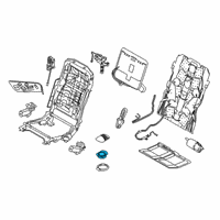 OEM 2019 BMW 740e xDrive Seat Adjustment Switch, Left Diagram - 61-31-9-384-523