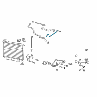 OEM Pontiac G8 Radiator Overflow Hose Diagram - 92164618