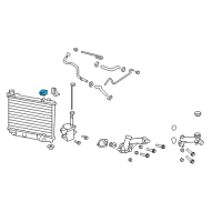 OEM Pontiac Radiator Assembly Upper Mount Diagram - 92191952