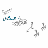 OEM Infiniti Harness Assembly-Rear Combination Diagram - 26556-AM810