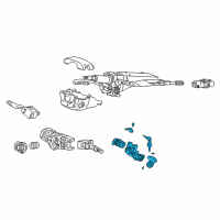 OEM 2005 Acura RSX Lock Assembly, Steering Diagram - 35100-S6M-A31