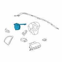 OEM Saturn Coil, Steering Wheel Airbag (W/Accessory Contact) Diagram - 96672875