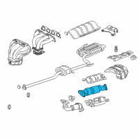 OEM 2005 Honda Accord Converter Diagram - 18160-RAA-A11