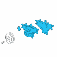 OEM 2017 Lexus GS F Engine Water Pump Assembly Diagram - 16100-39506