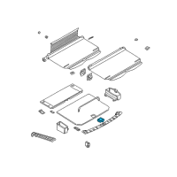 OEM 2000 BMW 528i Floor Carpet Recessed Grip Diagram - 51-47-8-217-334