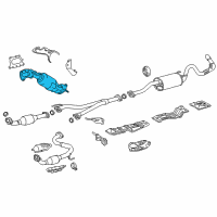 OEM 2019 Toyota Tacoma Exhaust Manifold Diagram - 17140-0P320