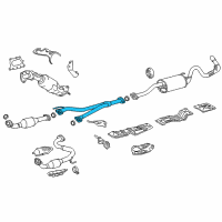 OEM 2021 Toyota Tacoma Center Pipe Diagram - 17420-0P440