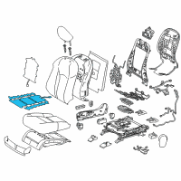 OEM 2016 Lexus RX450h Heater Assembly, Seat Diagram - 87510-0E281