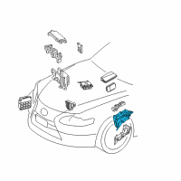 OEM Lexus RC200t Holder, Connector Diagram - 82666-30C30