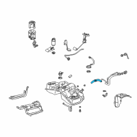 OEM Lexus Hose, Fuel Tank To Filler Pipe Diagram - 77213-53010