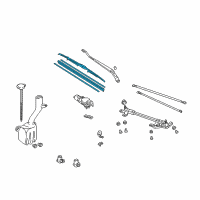 OEM 1988 Honda CRX Blade, Windshield Wiper (Driver Side) Diagram - 76620-SH2-A02