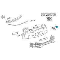 OEM 2015 Infiniti QX80 Distance Sensor Assembly Diagram - 28438-5ZA0B