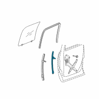 OEM 2007 Dodge Ram 2500 Channel-Rear Door Front Diagram - 55277116AA