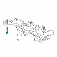 OEM 2019 Buick Regal Sportback Suspension Crossmember Bolt Diagram - 11549176