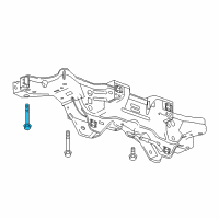 OEM 2019 Buick Regal TourX Suspension Crossmember Bolt Diagram - 11549176