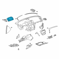 OEM Buick Vent Panel Diagram - 22928787