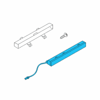 OEM Infiniti Q60 Lamp Assembly-Stop, High Mounting Diagram - 26590-JK00A