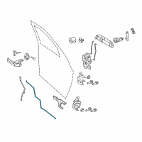 OEM 2018 Ram 3500 Link-Outside Handle To Latch Diagram - 55372983AB