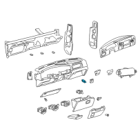 OEM 1999 Ford F-250 Super Duty Glove Box Lamp Diagram - E7DZ-14413-A