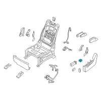 OEM 2021 Nissan Armada Switch Assembly Seat Lumber Diagram - 87016-1JE6B