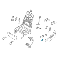 OEM 2019 Infiniti QX80 Front Seat Slide Switch Knob, Left Diagram - 87062-5ZM0A