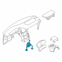 OEM 2002 Nissan Quest Clockspring Diagram - 25554-7B025