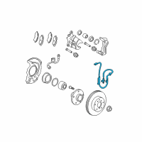 OEM 2007 Toyota Camry ABS Sensor Wire Diagram - 89542-33090