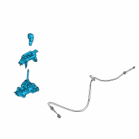 OEM Mercury Shifter Diagram - 9E5Z-7210-PA