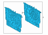 OEM 2021 BMW X5 Fan Housing With Fan Diagram - 17-42-8-655-762