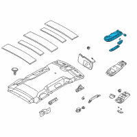 OEM Kia Sedona Lamp-Rear Room, LH Diagram - 0K55351320FCY