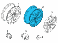 OEM Ford Mustang Mach-E WHEEL ASY Diagram - LJ8Z-1007-D