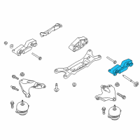 OEM 2022 Ford Mustang Transmission Mount Damper Diagram - FR3Z-4A085-E