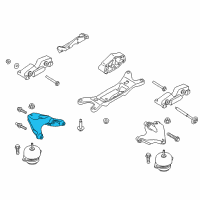 OEM Ford Mustang Support Bracket Diagram - BR3Z-6028-C