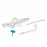 OEM Lexus RX450h Carrier Assy, Spare Wheel Diagram - 51931-0E010