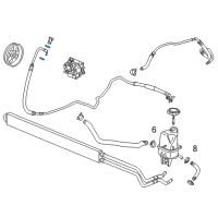 OEM 2016 Cadillac XTS Pressure Hose Seal Diagram - 13305013