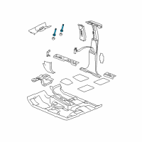 OEM 2007 Dodge Caliber Screw-HEXAGON FLANGE Head Diagram - 6105043AA