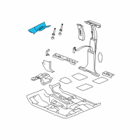 OEM 2009 Jeep Grand Cherokee Panel-A Pillar Diagram - 5HS27BDXAN