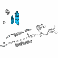 OEM 2019 Honda CR-V Converter Assembly Diagram - 18150-5PA-A00
