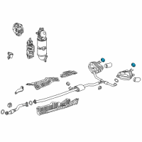 OEM 2020 Honda CR-V Rubber, Exhuast Mounting Diagram - 18215-TLA-A01