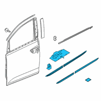 OEM 2021 Honda Odyssey Body Side Molding Diagram - 08P05-THR-191