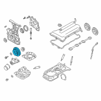 OEM 2001 Nissan Sentra Pulley-Crankshaft Diagram - 12303-2J200