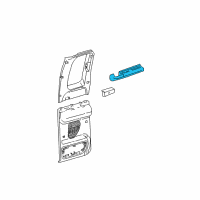 OEM 2002 Ford F-250 Super Duty Armrest Diagram - YC3Z-2827540-AAA