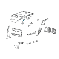 OEM 2002 Ford Expedition Weatherstrip Pillar Trim Diagram - YL3Z-1503598-AAD