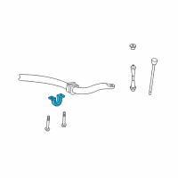 OEM 2010 Ford Explorer Sport Trac Stabilizer Bar Bracket Diagram - AA5Z-5486-A