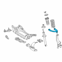 OEM 2011 Lexus IS F Front Suspension Upper Arm Assembly Right Diagram - 48610-59065