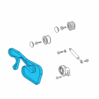 OEM 2008 Dodge Sprinter 3500 Belt-Accessory Drive Diagram - 68012430AB