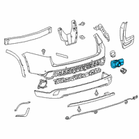 OEM 2018 Toyota Highlander Park Sensor Diagram - 89341-0E020-C0